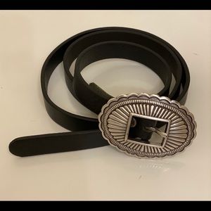 New Will Leather Goods Concho Belt L Black